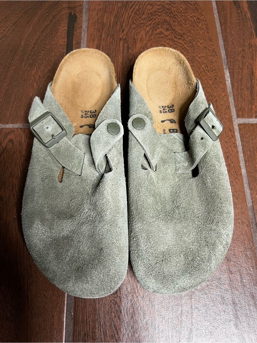 Birkenstock Boston Thyme Green Clogs Women’s EU 38 US 7/7.5 Narrow